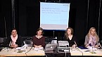 Sabine Coelsch-Foisner, Uta Degner, Susanne Wende und Anne Simon (v.l.n.r.) beim Atelier Gespräch Bild: Sabine Coelsch-Foisner, Uta Degner, Susanne Wende und Anne Simon (v.l.n.r.) beim Atelier Gespräch