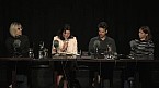 Völkerrechtlerin Kirsten Schmalenbach, Moderatorin Sabine Coelsch-Foisner, Regisseur Florian Hackspiel und Ausstatterin Annett Lausberg (v.l.n.r.) Bild: Völkerrechtlerin Kirsten Schmalenbach, Moderatorin Sabine Coelsch-Foisner, Regisseur Florian Hackspiel und Ausstatterin Annett Lausberg (v.l.n.r.)