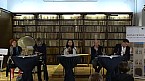 Frauke Aulbert, Iris ter Schiphorst, Sabine Coelsch-Foisner, Peter Rundel, Thierry Bruehl (v. L. n. R.) Bild: Frauke Aulbert, Iris ter Schiphorst, Sabine Coelsch-Foisner, Peter Rundel, Thierry Bruehl (v. L. n. R.)